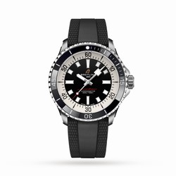 Breitling Superocean Automatic 42 Stainless Steel Rubber Strap details A17375211B1S1