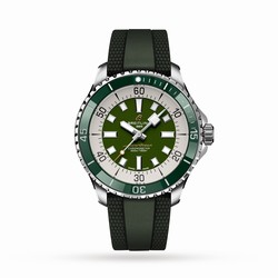 Breitling Superocean Automatic 44 Stainless Steel Rubber Strap details A17376A31L1S1