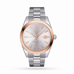 Tissot T-Gold Gentleman Powermatic 80 Silicium Solid 18K Gold Bezel 40mm Mens details T9274074103100