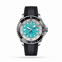 Breitling Superocean Automatic 44 Stainless Steel Rubber Strap details A17376211L2S1