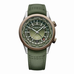 Raymond Weil Freelancer 40.5mm Mens details Green 2765-SBC-52001