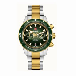 Rado Captain Cook 43mm Mens details Green Interchangeable Straps R32151318