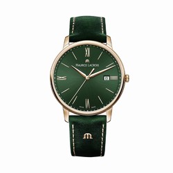 Maurice Lacroix Eliros Date 40mm Mens details Green EL1118-PVP01-610-1
