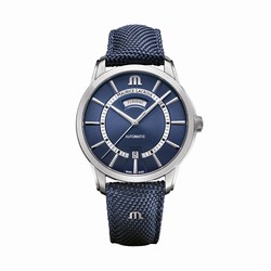 Maurice Lacroix Pontos Day Date 40.5mm Mens details Blue PT6358-SS004-431-4