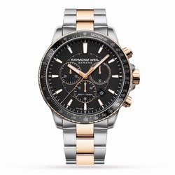 Raymond Weil Tango Two Tone Chronograph 44mm Mens details 8570-SP5-20001