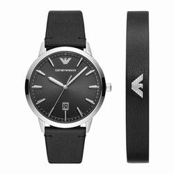 Emporio Armani Ruggero 43mm Mens details and Bracelet Gift Set AR80064SET