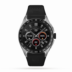 TAG Heuer Connected Calibre E4 45mm - 2022 - Steel Case - Black Rubber Strap SBR8A10.BT6259