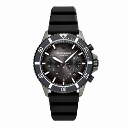 Emporio Armani Diver Mens details 43mm Grey AR11515