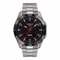 Tissot T-Touch Connect Sport 44mm Unisex details Black With Titanium Strap T1534204405100