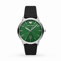 Emporio Armani Ruggero Green Dial Mens details 43mm AR11509