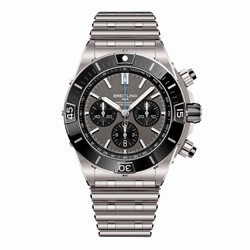 Breitling Super Chronomat B01 44mm Mens details Grey Stainless Steel EB0136251M1E1