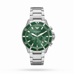 Emporio Armani Diver Chronograph Mens details 43mm AR11500