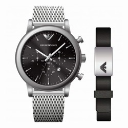 Emporio Armani Luigi 42.5mm Mens details and Bracelet Gift Set AR80062SET