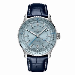 Breitling Navitimer Automatic GMT 41mm Mens details Light Blue A32310171C1P1