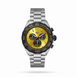 TAG Heuer Formula 1 Quartz Chronograph 200M 43mm Mens details Yellow CAZ101AM.BA0842
