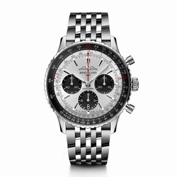 Breitling Navitimer B01 Chronograph 43 Silver details AB0138241G1A1
