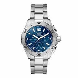 TAG Heuer Aquaracer Professional 200 Chronograph 40mm Mens details Blue CBP1113.BA0627