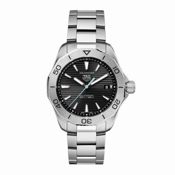 TAG Heuer Aquaracer 200 Professional Solargraph 40mm Mens details Black WBP1114.BA0000