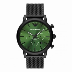 Emporio Armani Luigi Mens details 46mm Green AR11470