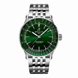 Breitling Navitimer Automatic 41mm Mens details Green Stainless Steel A17329371L1A1