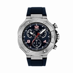 Tissot T-Race MotoGP Chronograph 2024 Limited Edition 45mm Mens details Blue T1414171704700
