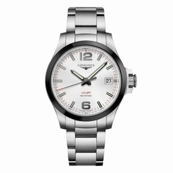Longines Conquest VHP 41mm Mens details Silver L37194766