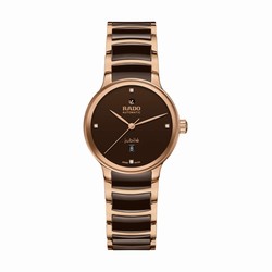 Rado Centrix Automatic Diamonds 30.5mm Ladies details Brown R30019712