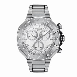 Tissot T-Race 45mm Mens details Silver T1414171103100