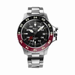 BALL Engineer Hydrocarbon AeroGMT II 40mm Mens details Black And Red DG2118C-S3C-BK