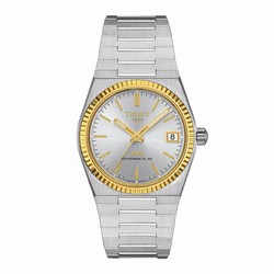 Tissot PRX Powermatic 80 35mm Steel and 18K Gold Bezel Unisex details T9312074103101