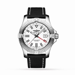 Breitling Avenger Automatic GMT 43mm Stainless Steel White details A32397101A1X1