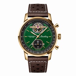 Breitling Top Time B21 Ford Mustang Tourbillon 42mm Mens details Green NB21251A1L1X1