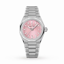 Zenith Defy Skyline 36mm Steel Automatic details - Pink 03.9400.670/18.I001