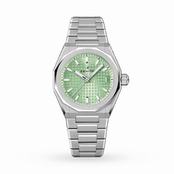 Zenith Defy Skyline 36mm Steel Automatic details - Green 03.9400.670/61.I001