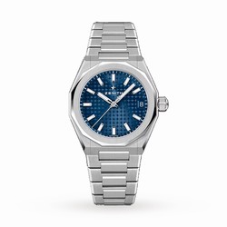 Zenith Defy Skyline 36mm Steel Automatic details - Blue 03.9400.670/51.I001