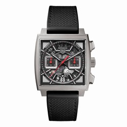 TAG Heuer Monaco Chronograph 39mm Mens details Titanium Black CBL2183.FT6236