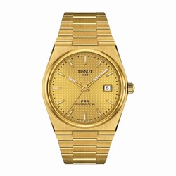 Tissot PRX Powermatic 80 40mm Mens details Gold T1374073302100