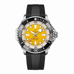 Breitling Superocean Automatic Code Yellow UK Edition 46mm Mens details Yellow Rubber A173781A1I1S1