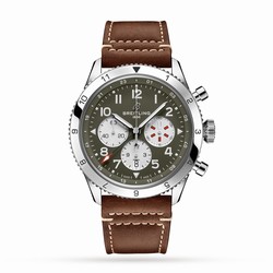 Breitling Super AVI B04 Chronograph Curtiss Warhawk 46 details AB04452A1L1X1
