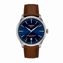 Tissot Chemin Des Tourelles Powermatic 80 39mm Mens details - Dark Blue T1398071604100