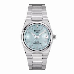 Tissot PRX Powermatic 80 35mm Unisex details Ice Blue T1372071135100