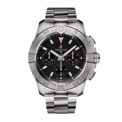Breitling Avenger Chronograph B01 44mm Mens details Black Stainless Steel AB0147101B1A1
