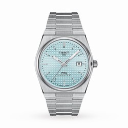Tissot T-Classic PRX Powermatic 80 40mm Mens details Light Blue T1374071135100