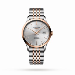 Longines Record 40mm Mens details Sunray Silver L28215727