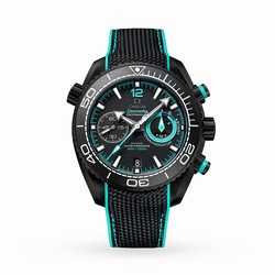 Omega Seamaster Planet Ocean 600m Co-Axial Master Chronometer Chronograph 45.5mm ETNZ Deep Black Mens details O21592465101003