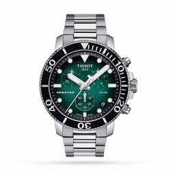 Tissot Seastar 1000 Quartz Chronograph 45.5mm Mens details T1204171109101