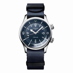 Longines Legend Diver 39mm Mens details Blue Fabric L37644902