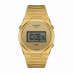 Tissot PRX Digital 40mm Unisex details PVD Yellow Gold T1374633302000