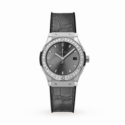 Hublot Classic Fusion Racing Grey Titanium 33mm Ladies details 581.NX.7071.LR.1104.