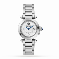 Cartier Pasha De Cartier details 30mm Quartz Movement Steel Interchangeable Metal And Leather Straps WSPA0021